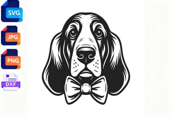 Basset Hound Dog Face with Bowtie SVG: A Real World Embroidery Review