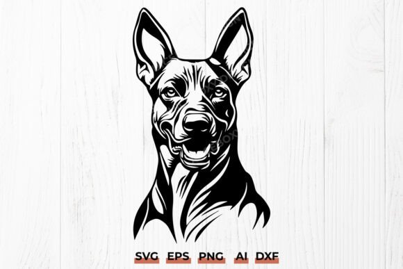 Belgian Malinois SVG Strong Working Dog