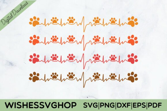 Dog Paw with Heartbeat SVG PNG Free – A Designer's Review