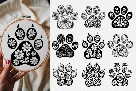 Floral Dog & Floral Paw Print SVG Bundle Review
