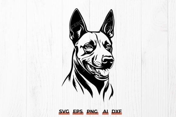 Malinois SVG – Belgian Shepherd Dog Head