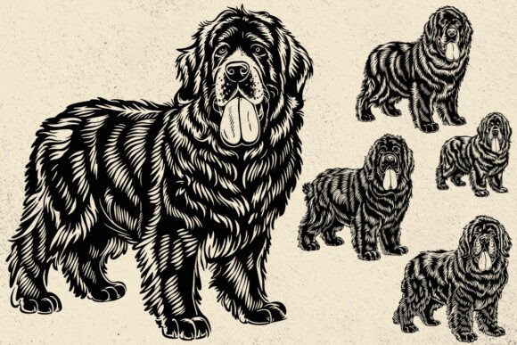 Newfoundland Dog Vector Bundle File SVG Review